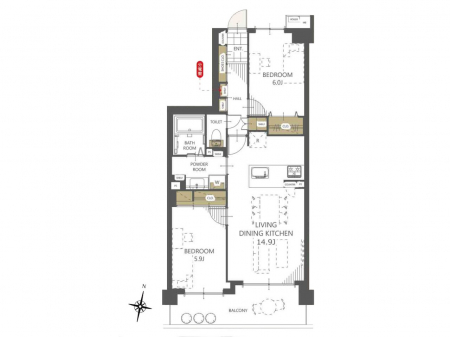 �Ԏ��}�i�̂P�}���V�����j�@�Ԏ��