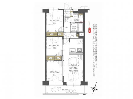 �Ԏ��}�i�̂P�}���V�����j�@�Ԏ��