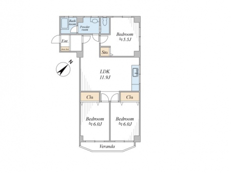 �Ԏ��}�i�̂P�}���V�����j�@�Ԏ��