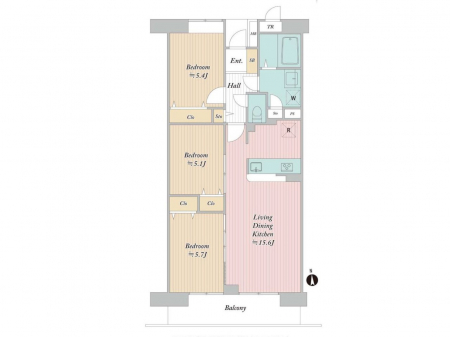 �Ԏ��}�i�̂P�}���V�����j�@�Ԏ��