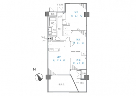 �Ԏ��}�i�̂P�}���V�����j�@�Ԏ��