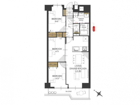 �Ԏ��}�i�̂P�}���V�����j�@�Ԏ��