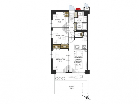 �Ԏ��}�i�̂P�}���V�����j�@�Ԏ��