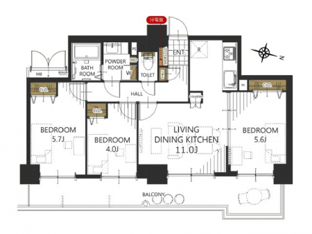 �Ԏ��}�i�̂P�}���V�����j�@�Ԏ��