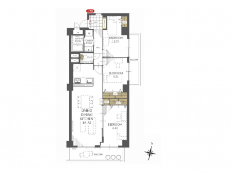 �Ԏ��}�i�̂P�}���V�����j�@�Ԏ��