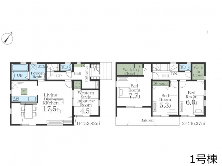 �Ԏ��}�i�̂P�ˌ��j�@�Ԏ��