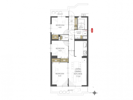 �Ԏ��}�i�̂P�}���V�����j�@�Ԏ��