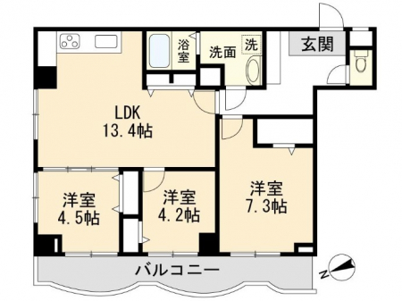 �Ԏ��}�i�̂P�}���V�����j�@�Ԏ��