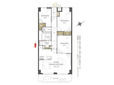 �Ԏ��}�i�̂P�}���V�����j�@�Ԏ��