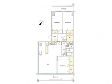 �Ԏ��}�i�̂P�}���V�����j�@�Ԏ��