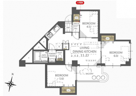 �Ԏ��}�i�̂P�}���V�����j�@�Ԏ��