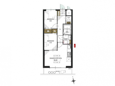 �Ԏ��}�i�̂P�}���V�����j�@�Ԏ��