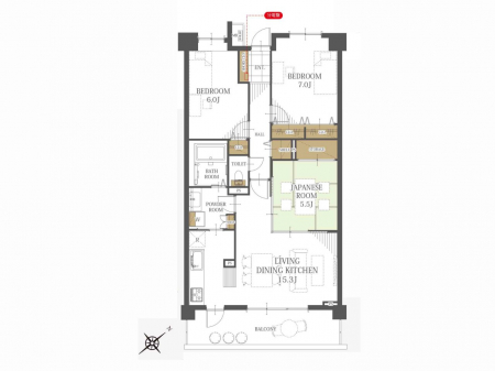 �Ԏ��}�i�̂P�}���V�����j�@�Ԏ��