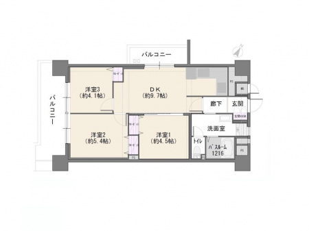 �Ԏ��}�i�̂P�}���V�����j�@�Ԏ��