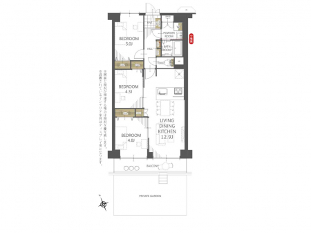 �Ԏ��}�i�̂P�}���V�����j�@�Ԏ��