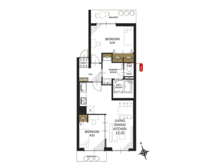 �Ԏ��}�i�̂P�}���V�����j�@�Ԏ��