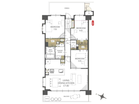 �Ԏ��}�i�̂P�}���V�����j�@�Ԏ��